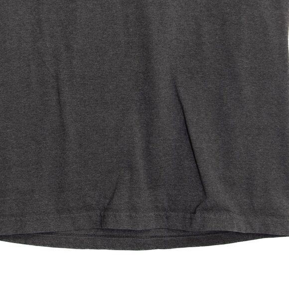 Charcoal Gray Crewneck Short Sleeve T-Shirt S Unisex Cotton Blend M - Picture 4 of 10